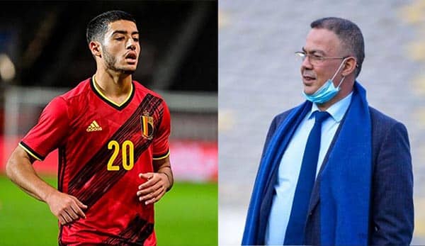 الجامعة تباشر إجراءات تغيير جواز اللاعب أنس الزروري 1 الجامعة فوزي لقجع أنس الزروري