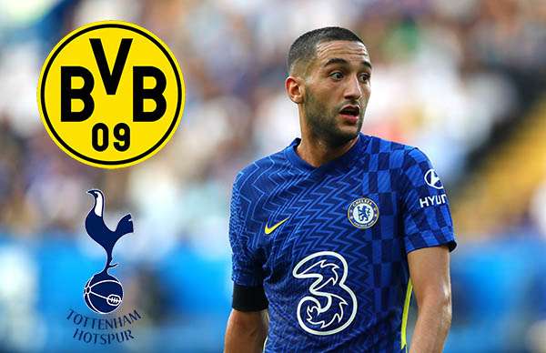 حكيم زياش على طاولة توتنهام و بوروسيا دورتموند 1 حكيم زياش