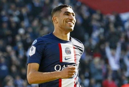 حكيمي يسجل هدفا وباريس يحلق في الصدارة بخماسية 1 باريس سان جيرمان أشرف حكيمي