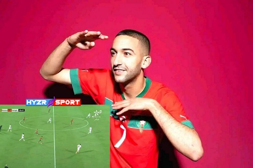 فيديو - هدف حكيم زياش العالمي من منتصف الملعب في مرمى جورجيا