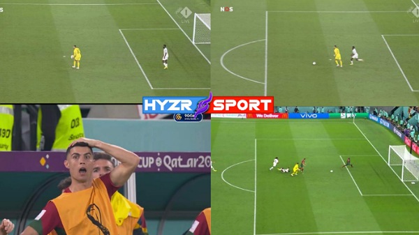 هدف غانا الضائع في آخر الدقائق وجنون كريستيانو رونالدو