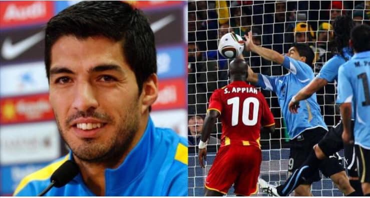 سواريز في تصريح صادم قبل مواجهة غانا :"لن اعتذر عن لمسة اليد لأنني لست من أضاع ضربة الجزاء" 1 سواريز في تصريح صادم قبل مواجهة غانا :"لن اعتذر عن لمسة اليد لأنني لست من أضاع ضربة الجزاء"