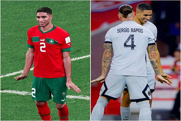 ما سر رقصة حكيمي بعد تسجيله ركلة الجزاء أمام اسبانيا ، وما علاقة سيرجيو راموس ؟ 1 ما سر رقصة حكيمي بعد تسجيله ركلة الجزاء أمام اسبانيا ، وما علاقة سيرجيو راموس ؟