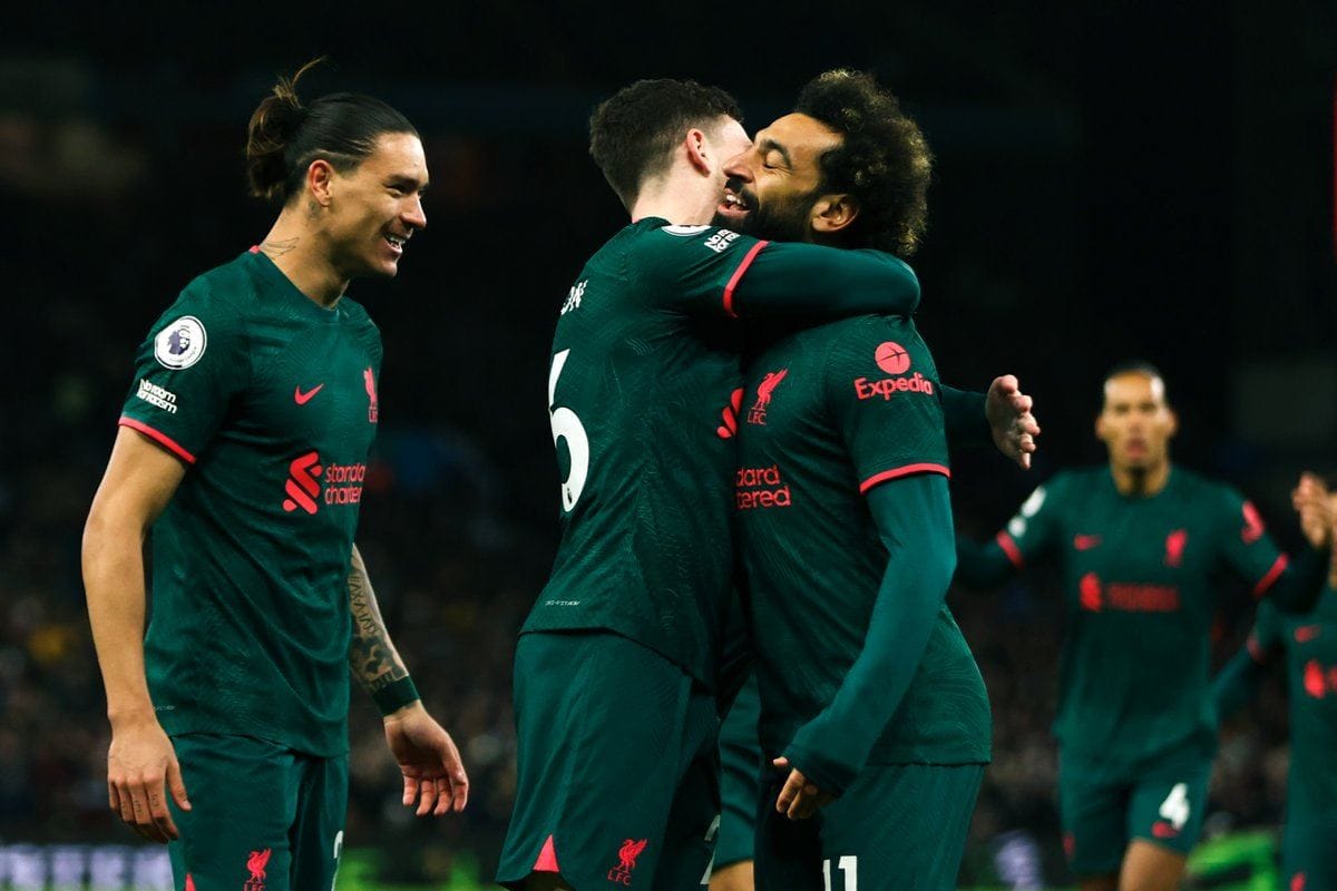 محمد صلاح يقود ليفربول لتجاوز أستون فيلا 1 محمد صلاح يقود ليفربول لتجاوز أستون فيلا