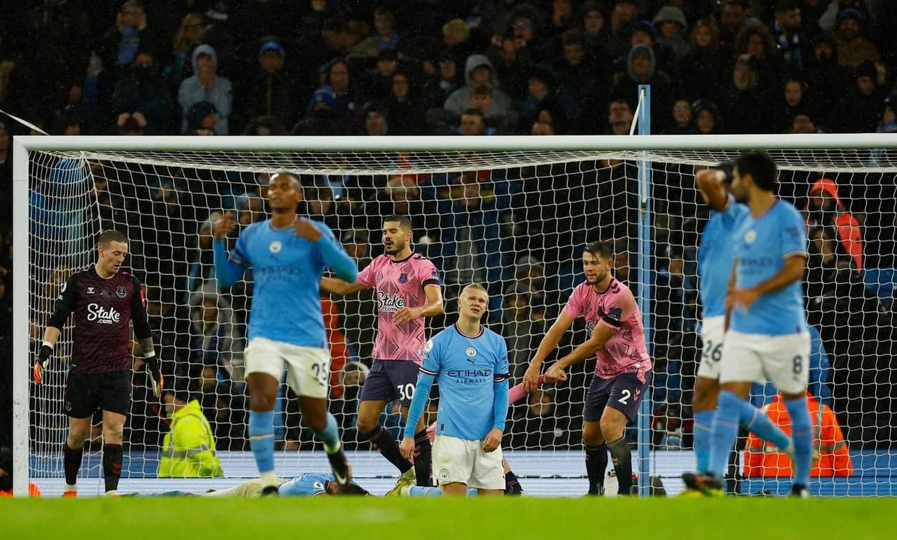 إيفرتون يفرض التعادل على مانشستر سيتي و هالاند يواصل تحطيم الأرقام