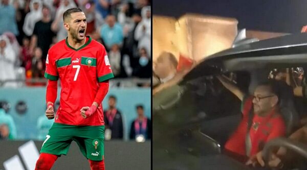 الملك محمد السادس يشارك الجماهير المغربية احتفالاتها في شوارع الرباط بعد تأهل الأسود الى ربع نهائي المونديال 1 الملك محمد السادس يشارك الجماهير المغربية احتفالاتها في شوارع الرباط بعد تأهل الأسود الى ربع نهائي المونديال