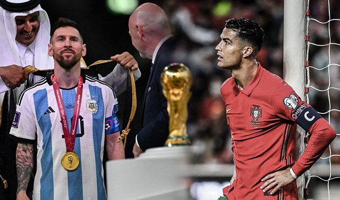 صحيفة La Republica تبهدل كريستيانو رونالدو : ميسي يدخل تاريخ كأس العالم إلى جانب بيليه ومارادونا ، فماذا عن "الحشرة" ؟ 1 صحيفة La Republica تبهدل كريستيانو رونالدو : ميسي يدخل تاريخ كأس العالم إلى جانب بيليه ومارادونا ، فماذا عن "الحشرة" ؟