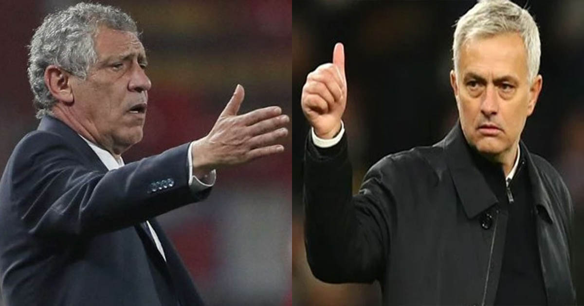 الإتحاد البرتغالي يفسخ عقد مدربه سانتوس بعد الإقصاء أمام المغرب ، ومورينيو أبرز المرشحين لخلافته 1 الإتحاد البرتغالي يفسخ عقد مدربه سانتوس بعد الإقصاء أمام المغرب ، ومورينيو أبرز المرشحين لخلافته