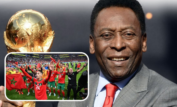 بيليه يهنئ المنتخب المغربي على انجازه في مونديال قطر 1 بيليه يهنئ المنتخب المغربي على انجازه في مونديال قطر