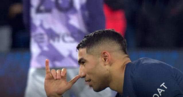 هدف حكيمي "العالمي" في مرمى تولوز واحتفاله على طريقة صديقه مبابي