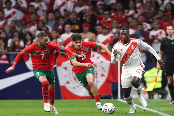 ملخص مباراة المغرب والبيرو الودية