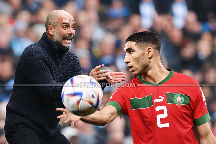 غوارديولا يطالب السيتي بالتعاقد مع حكيمي بأي ثمن ! 1 غوارديولا يطالب السيتي بالتعاقد مع حكيمي بأي ثمن !