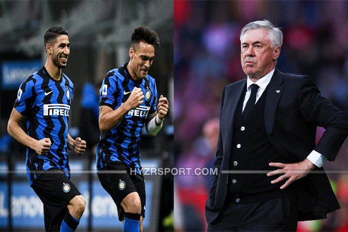 انشيلوتي يطالب بيريز بالتعاقد مع حكيمي و مارتينيز 1 انشيلوتي يطالب بيريز بالتعاقد مع حكيمي و مارتينيز