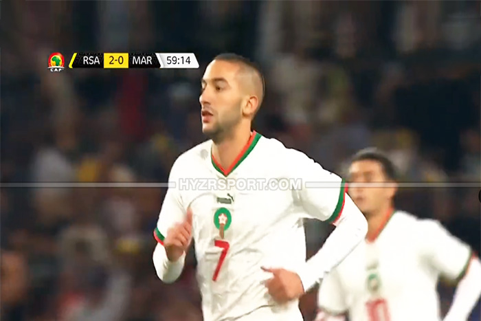 حكيم زياش يسجل هدفه الـ20 رفقة المنتخب المغربي 1 حكيم زياش يسجل هدفه الـ20 رفقة المنتخب المغربي