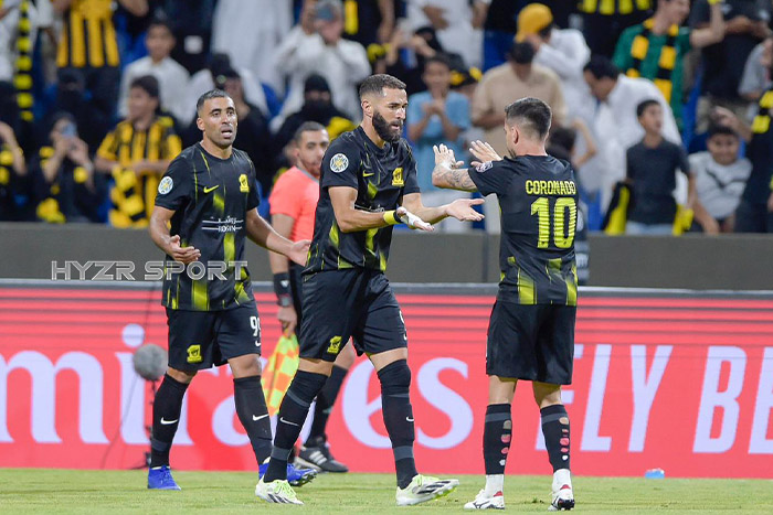 هدف بنزيما مع الاتحاد بأسيست حمد الله أمام الصفاقسي