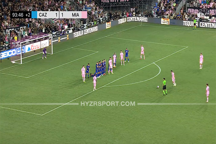 ميسي يسجل في أول مباراة مع إنتر ميامي الأمريكي