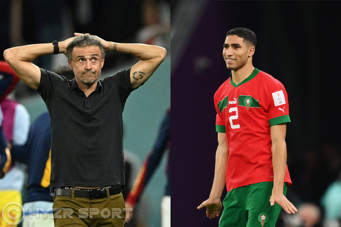 إنريكي : "حكيمي لازال يسخر مني بسبب مباراة المغرب وإسبانيا في المونديال" 2 إنريكي : "حكيمي لازال يسخر مني بسبب مباراة المغرب وإسبانيا في المونديال"
