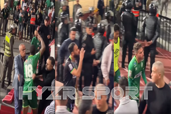 جماهير الرجاء تنهال على اللاعبين بالسب والشتم بعد التعادل مع السوالم 1 جماهير الرجاء تنهال على اللاعبين بالسب والشتم بعد التعادل مع السوالم